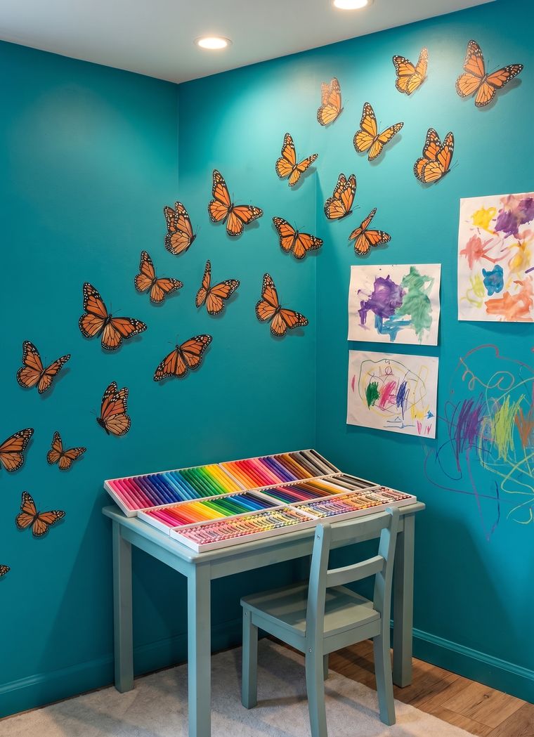 The desk with every colour